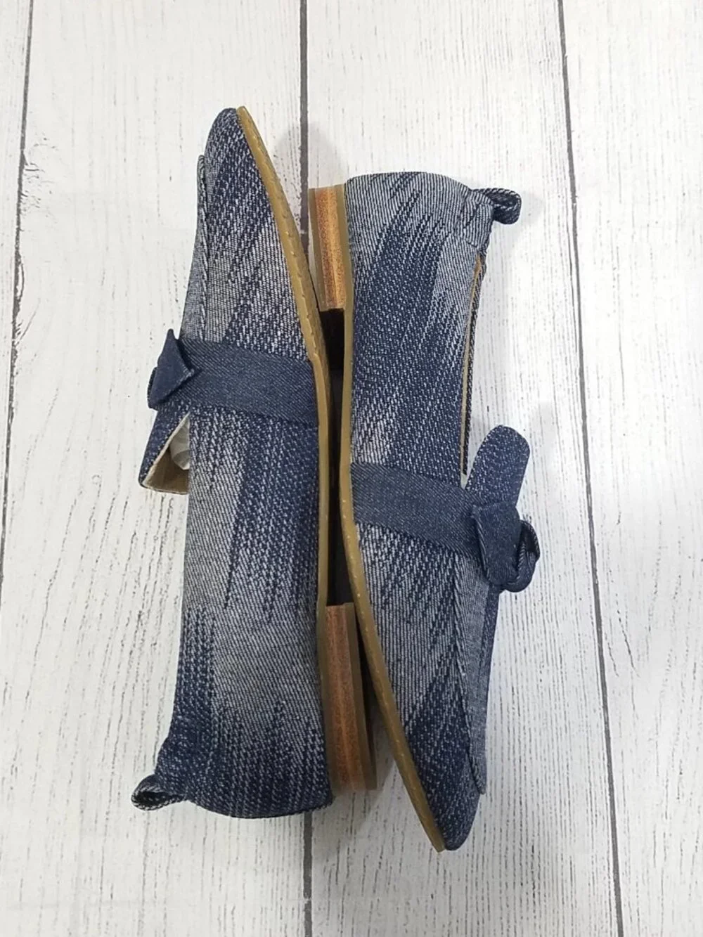 NYDJ Douglass Denim Loafers Womens Size 6